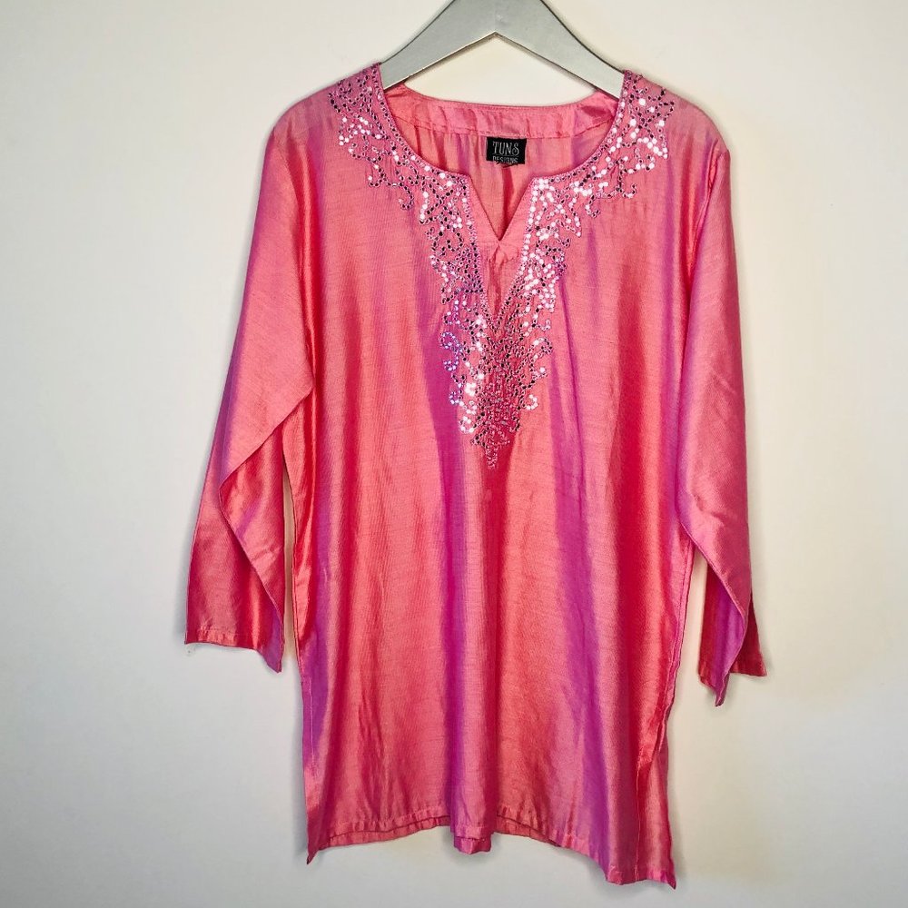 NWOT Stunning Hand Crafted Indian Tunic